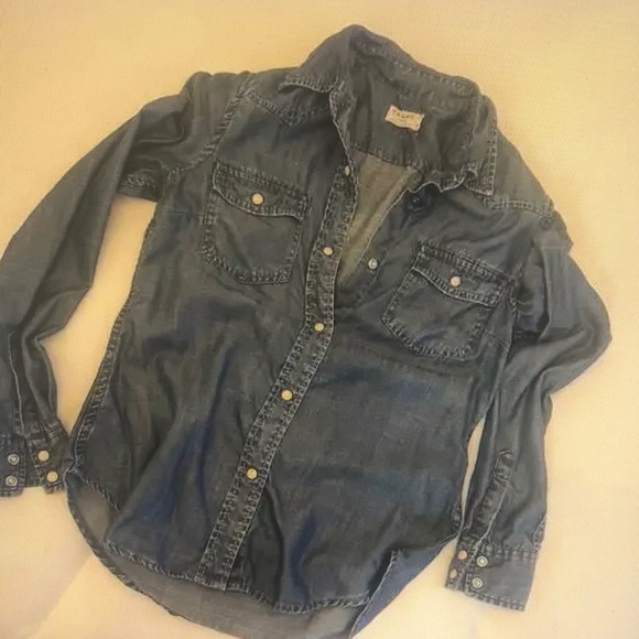 Ralph Lauren Tops - Blue Denim Button-Up Shirt